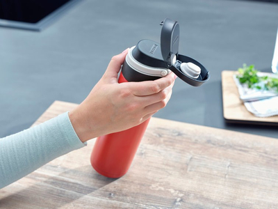 Termos Leifheit Insulated Mug Flip 3273, 600 ml, i kuq