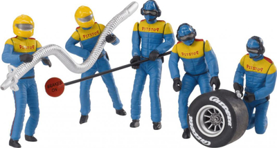 Set figurash mekanikë Carrera, 5 copë, të kaltër