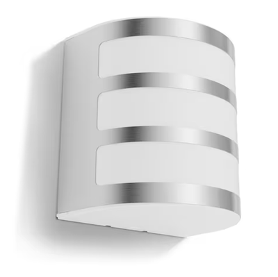 Dritë murale e jashtme Philips Calgary LED, 3W, dritë e ngrohtë 2700K, çelik inox