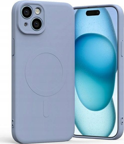 Kapotë iPhone 15 Plus Mercury MagSafe Semi Silicone, 6.7", livandë