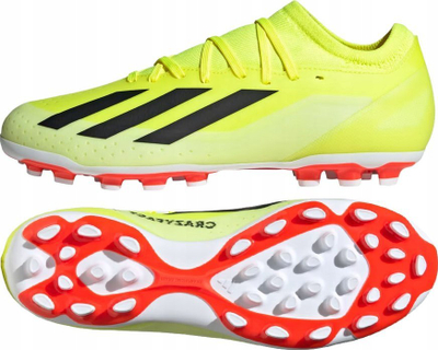 Këpucë futbolli Adidas X Crazyfast League AG për bar sintetik, të verdha fluo