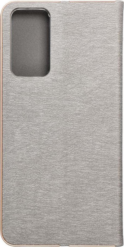 Këllëf telefoni LUNA Book Gold për Xiaomi Redmi Note 12s, tip portofoli, me xhep kartash, ngjyrë argjendi e hijshme
