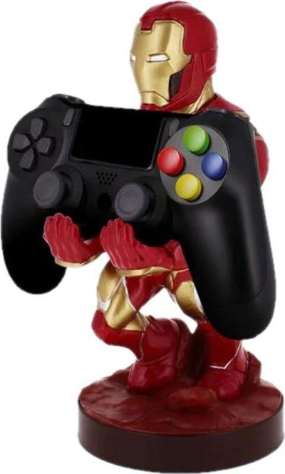 Mbajtëse telefoni dhe kontrollori Marvel Cable Guy Iron Man, figurinë zbukuruese, e kuqe me ari