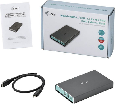 Kuti I-TEC MySafe për 2x disqe SATA M.2 (CAMYSAFEDUALM2)