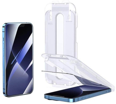 Xham mbrojtës RoGer Full Face 9D për iPhone 14 Plus, mbulim i plotë, me kornizë, i zi