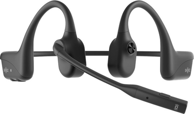 Безжични слушалки SHOKZ OpenComm2 UC, Bluetooth, со поништување на бучава, црни