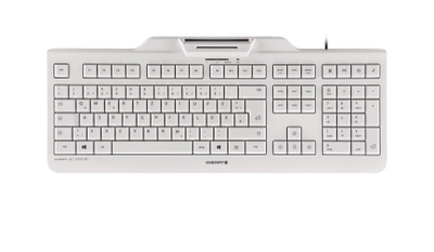 Tastierë CHERRY KC 1000 SC, USB, e bardhë