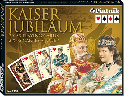 Letra loje Piatnik Card Lux Kaiser, 2 decks, shumëngjyrëshe