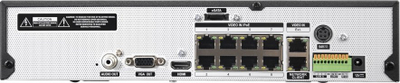 Regjistrues IP BCS BCS-U-NVR0802-A-4K-8P, 8 kanale PoE, 6TB, 4K