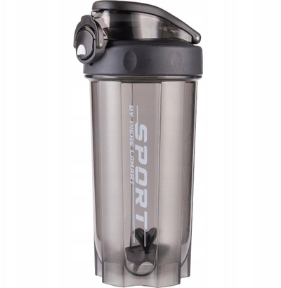 Shishe sportive Lamart LT4071 SHAKE, 0.6L, plastike, e zezë