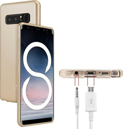 Mbrojtëse telefoni Mercury Jelly Samsung Galaxy A04s, TPU i butë, e hollë, ngjyrë gold