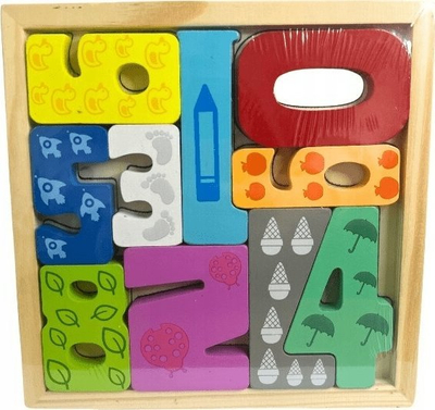 Puzzle druri me numra Mz Import 223 06867, 0 9, shumëngjyrësh