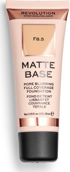 Pudër e lëngshme Makeup Revolution Matte Base F8.5, 28ml