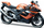 Model 3D i motorit Suzuki Maisto, 1:12, portokalli