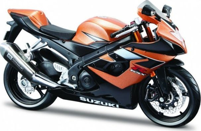 Model 3D i motorit Suzuki Maisto, 1:12, portokalli