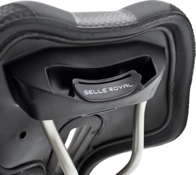 Selë biçiklete Selle Royal Ellipse, unisex, komode, e zezë