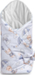 Mbështjellëse kadife për bebe Sensillo Velvet Flock In The Clouds, 75x75 cm, gri