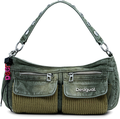 Çantë krahu për femra Desigual Bravo Hybrid Donosti, e gjelbër