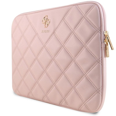 Mbajtëse notebook Guess PU Quilted, 13/14", pambuktare, rozë