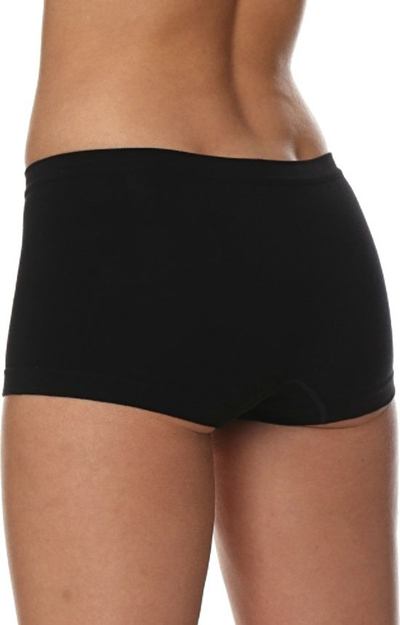 Breke bokser për goca Brubeck Comfort Cotton BX10470A, pa qepje, madhësia S, të zeza