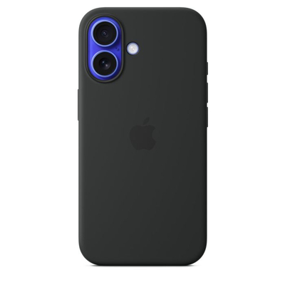 Apple iPhone 16 Silicone Case with MagSafe, Black