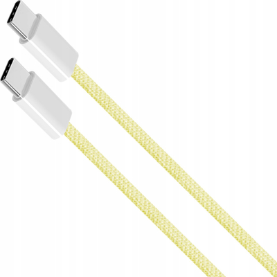 Kabllo USB C Kruger&amp;Matz Basic, USB C në USB C, 60 W, 1 m, e verdhë