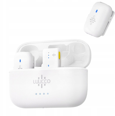 Mikrofon wireless lavalier Luucco Minipods K2, 2.4GHz, Type C, i bardhë