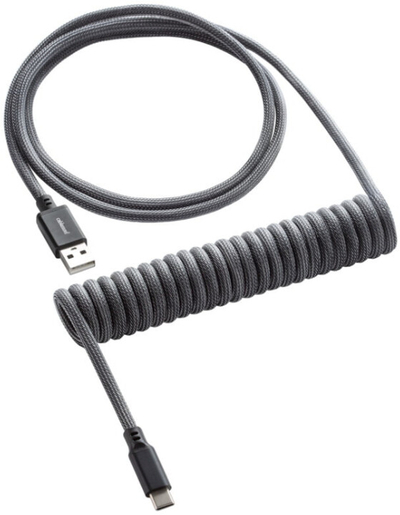 Kabllo spirale CableMod Classic, USB-C/USB-A, 1,5m, gri