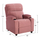 Kolltuk relaksues velvet mekanizëm 80×95×103 cm (HM0122.12), rozë