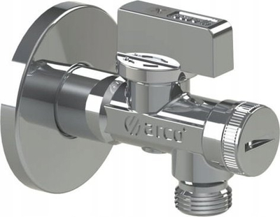 Valvul këndore Arco A-80, 1/2" x 1/2", me filtër, krom