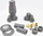 Set valvul termostatike radiator Vario Term INTEGRA, lidhje majtas PEX 16mm, grafit struktural