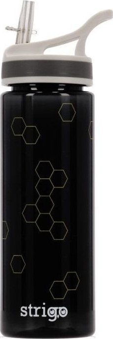 Shishe uji Strigo Honeycomb, 600 ml, me pipëz, transparente