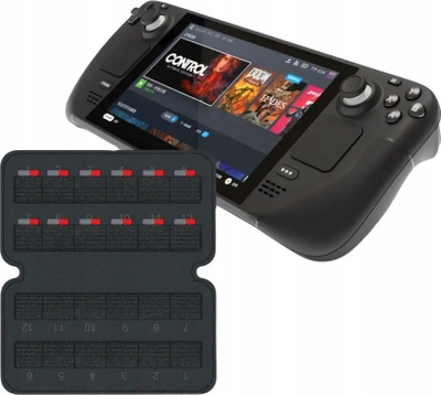 Kuti për MicroSD JYS JYS-SD022, për 24 karta, lëkurë eco, e zezë