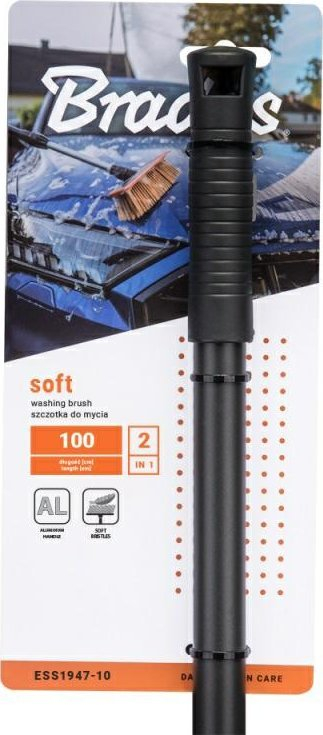 Furçë larëse për vetura Car Brush Soft, 100cm, qime të buta, me shpatull gome
