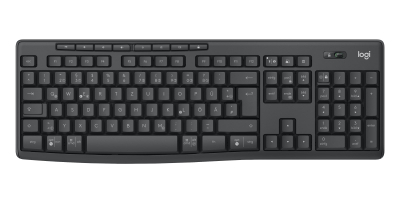 Set tastierë dhe mi Logitech MK370 Combo for Business, wireless, me Logi Bolt, i zi
