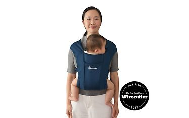 Mbajtëse bebe Ergobaby Embrace, ergonomike, deri 11.3kg, blu e errët