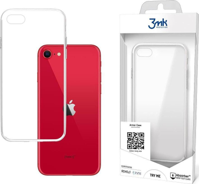 Mbulesë telefoni 3MK ArmorCase për Apple iPhone 7 8 SE 2020 2022, absorbim i lartë i goditjeve, transparente
