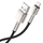Kabllo karikimi Baseus Cafule Metal, USB në Lightning, 1m, 2.4A, i zi