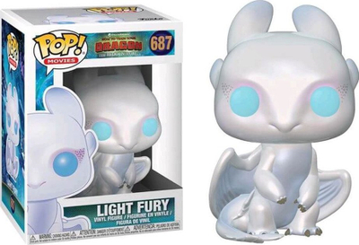 Фигура за колекција Funko Pop Light Fury, Како да го обучиш змејот 3, винил, бела