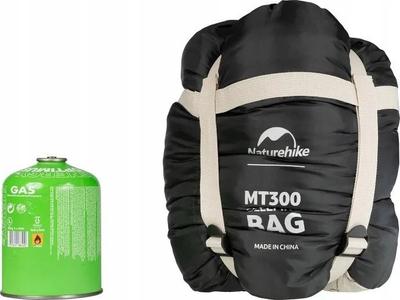 Qese fjetje Naturehike MT300 CNH22SD015, 3-sezon, pambuk sintetik 300 g/m², bezhë me motive