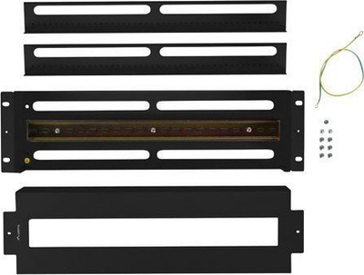 Panel shpërndarës energjie Lanberg 3U 19", shinë DIN TS-35, i zi