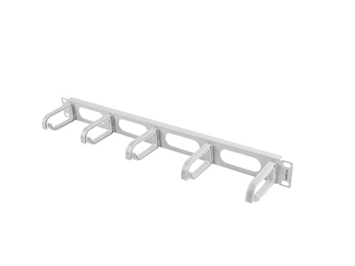 Organizues kabllosh Lanberg 19" 1U Type B, 5 mbajtëse, gri