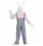Kostum karnavali Widmann Country Rabbit 35374, për të rritur, madhësia XL, gri rozë