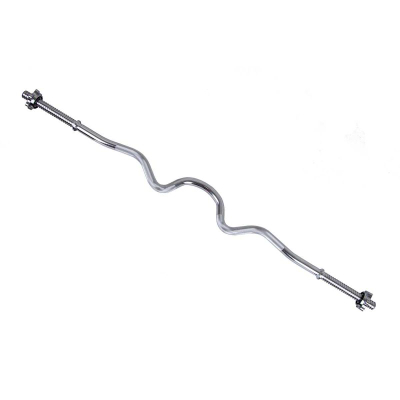 Shufër e harkume EB Fit Strongly Bent Bar, 120cm, fi28, ngjyrë argjendtë