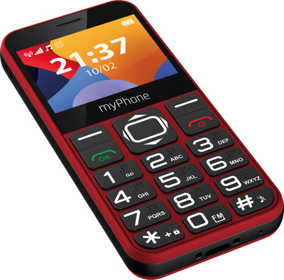 Celular myPhone HALO 3, i kuqe + mbajtëse