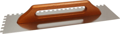 Mister inox EPM E-313-8483, 130x480 mm, me dhëmbë 8, me dorezë druri