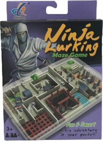 Lojë labirinti DiHong Ninja Lurking, me dorë, mbi 3 vjeç, shumëngjyrëshe