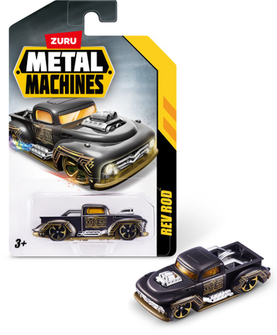 Lodër veturë metalike Roger Metal Machines S1 6708, die cast, për fëmijë 3+, shumëngjyrëshe