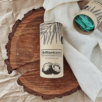 Vaj pastrimi për gojë Brilliantcoco Coconut Oil, 14 x 10 ml