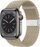 Rryp ore Apple Crong Wave Band Braided, 38 40 41mm, stone beige